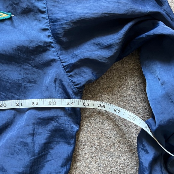 Vintage 70s 80s Gap Nylon Bomber Jacket Navy Men Size Small Talon Zipper Retro - Picture 13 of 15